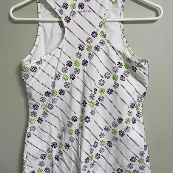 Merrell Green Purple Built In Bra Active Tank Top Medium - Picture 2 of 6